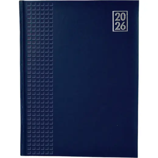 2026 Embossed Square A4 Diary Navy